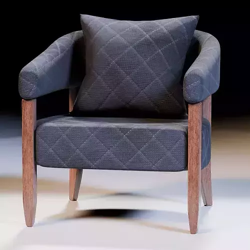 Linden Chair Low-poly 3D model