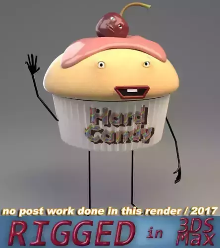 Cup cake 3D model