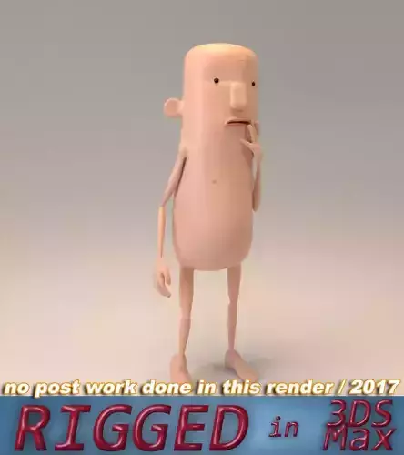 Customizable character with plus  3D model