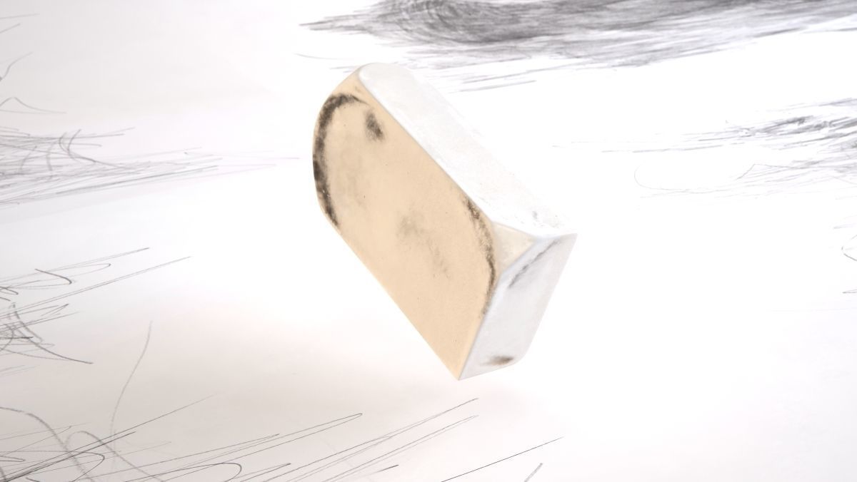 Pencil Eraser 3D model_3