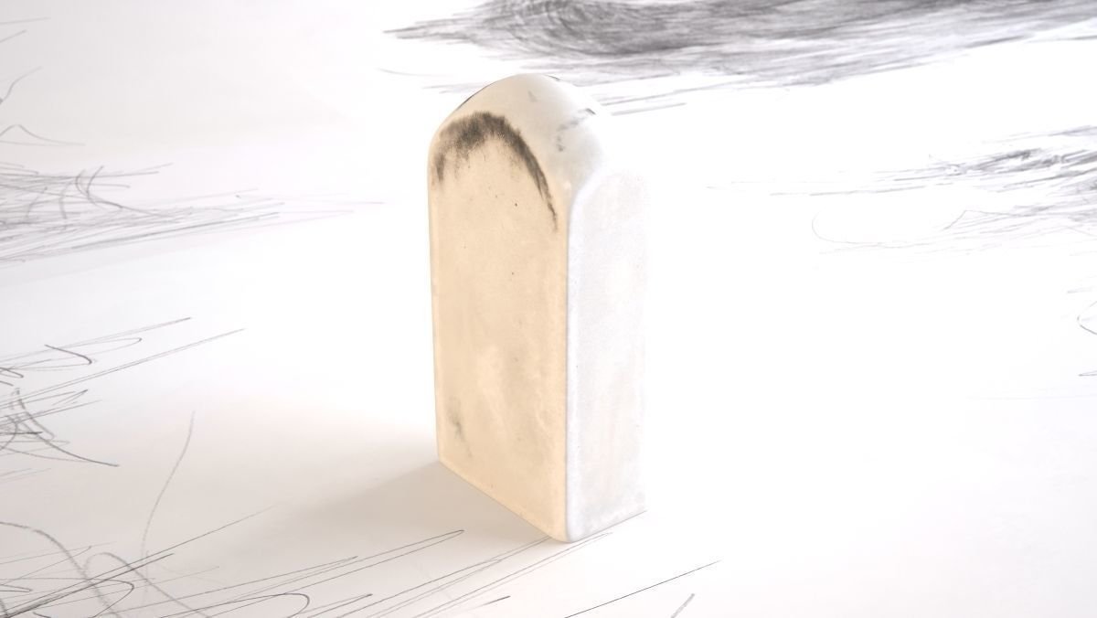 Pencil Eraser 3D model_2