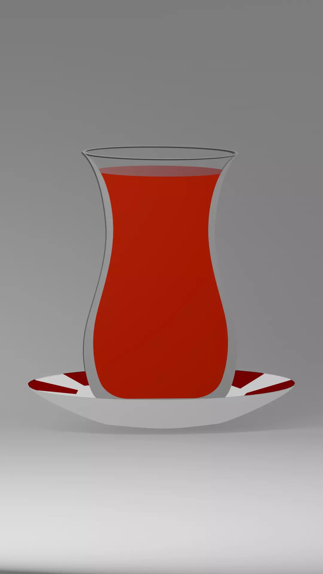 Turkish Tea Glass - 3D Printable STL - Personal Use 3D print model
