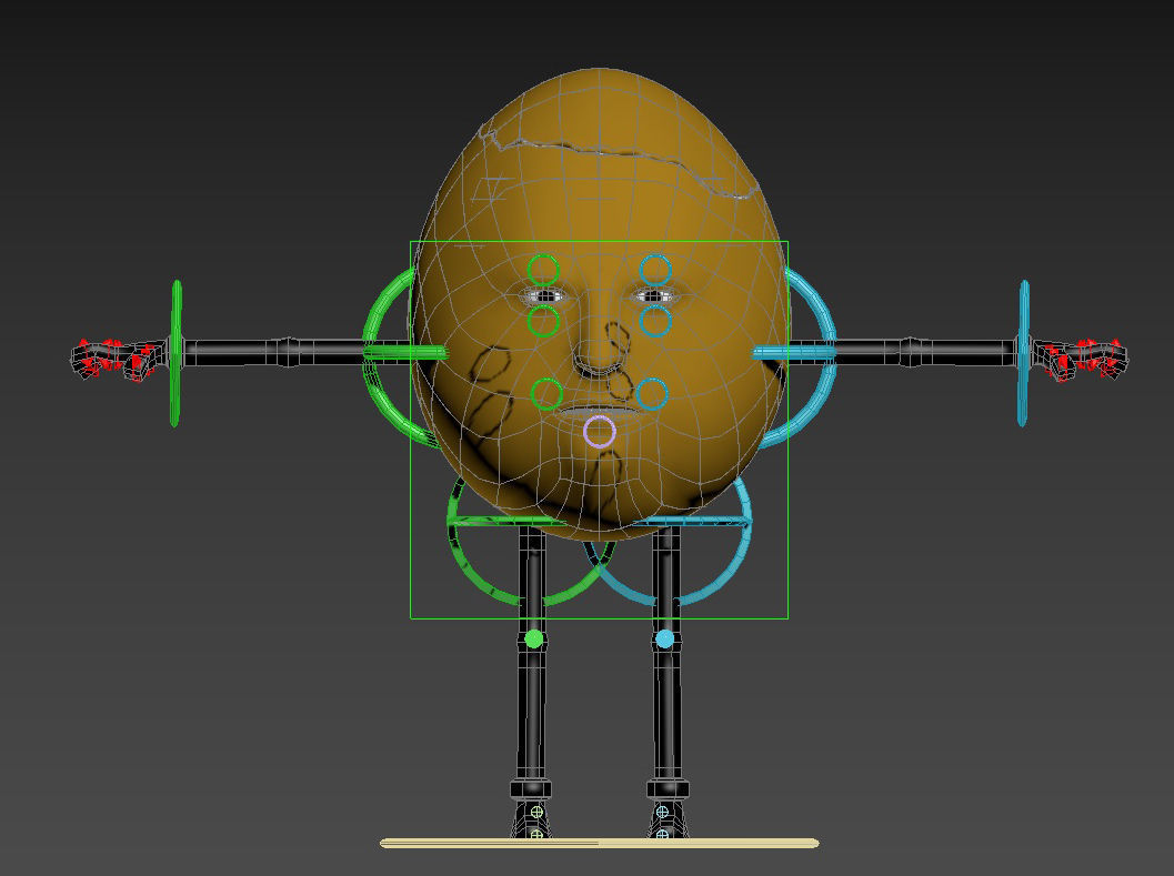 humpty dumpty - egg face 3D model_5