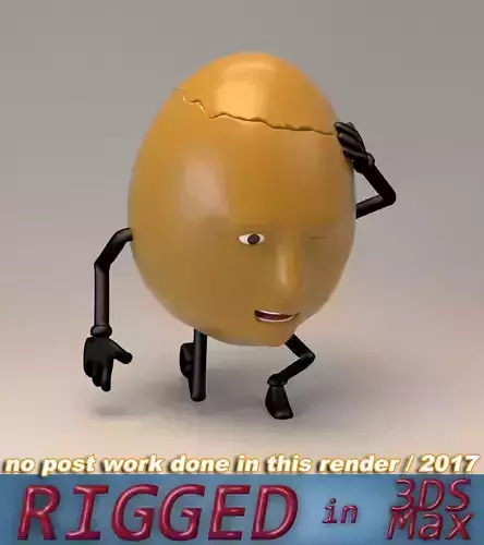 humpty dumpty - egg face 3D model humpty dumpty - egg face 3D model