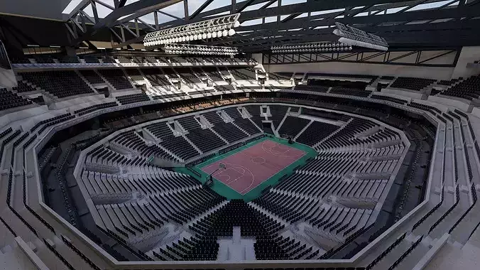 Indoor Sports Arena 3D Model -Arena Architecture