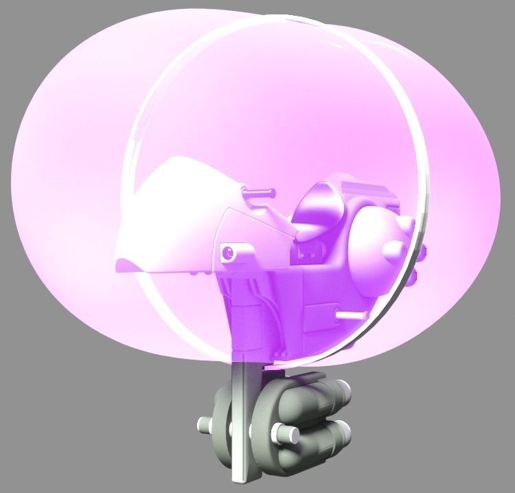 Wormhole glider 3D model_1