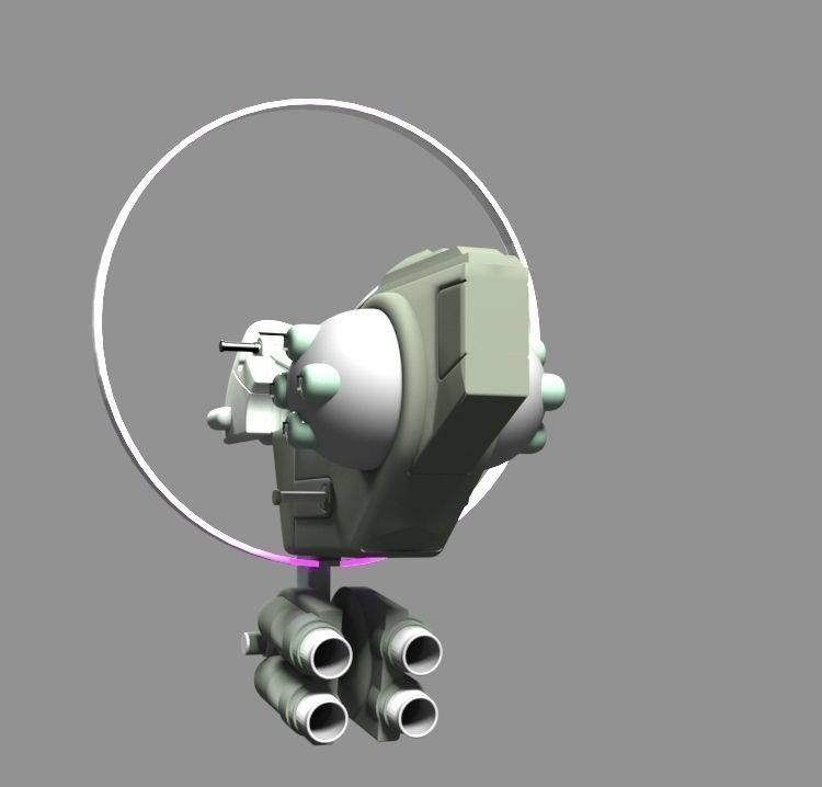 Wormhole glider 3D model_6