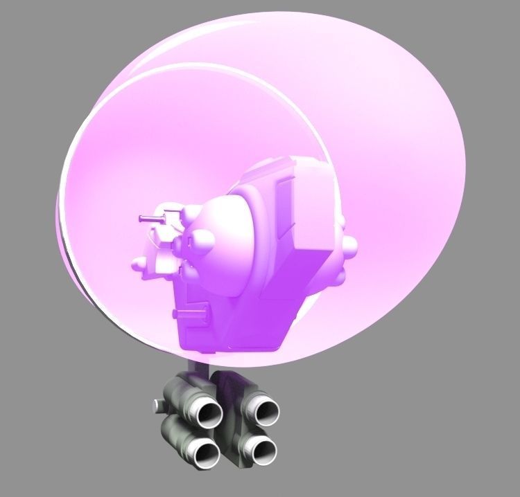 Wormhole glider 3D model_7