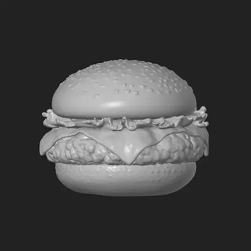 Cheeseburger 3D print model 6