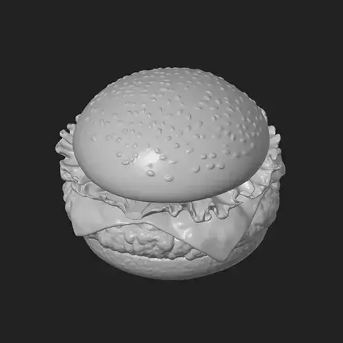 Cheeseburger 3D print model 5