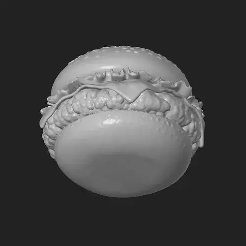 Cheeseburger 3D print model 7