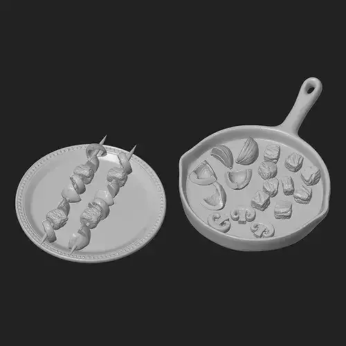Shish Kabob 3D print model 6
