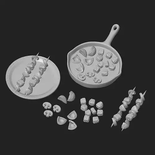 Shish Kabob 3D print model