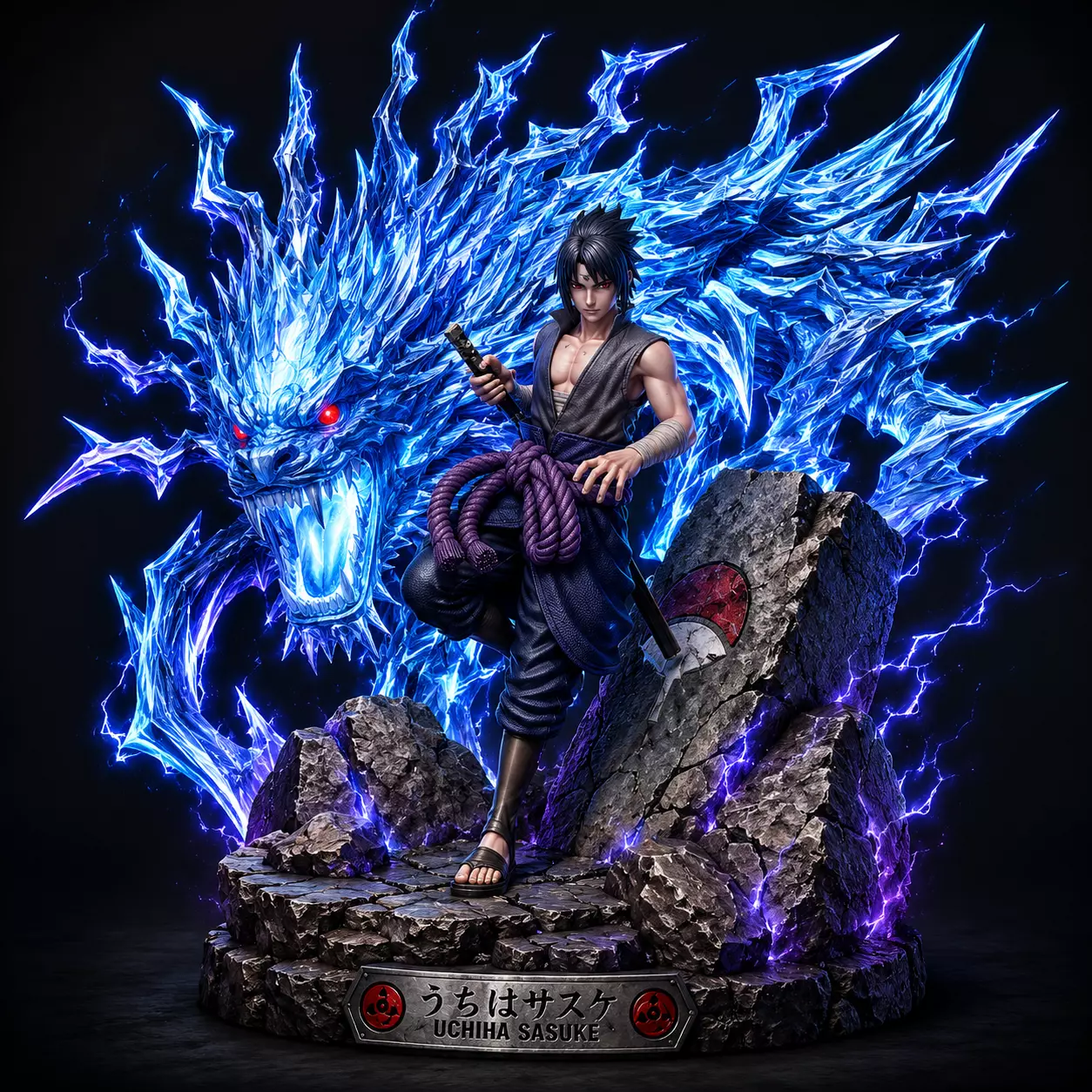 Sasuke Uchiha STL File 3D print model