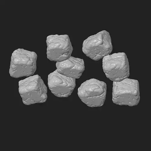 Beef Chunks 3D print model 6