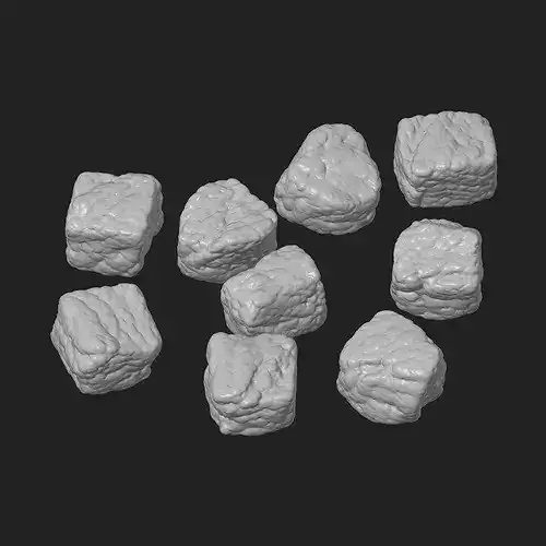 Beef Chunks 3D print model 5