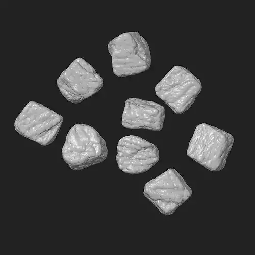Beef Chunks 3D print model 2