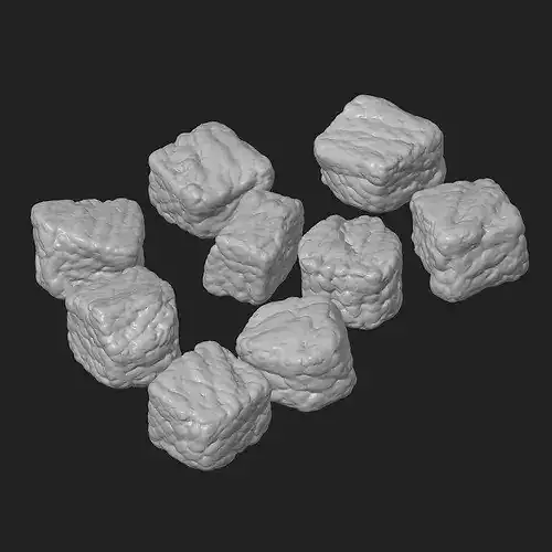 Beef Chunks 3D print model 3