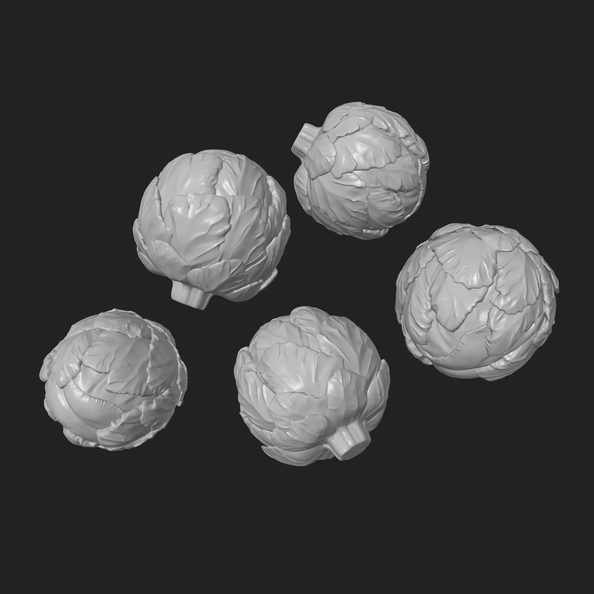 Brussel Sprouts 3D print model