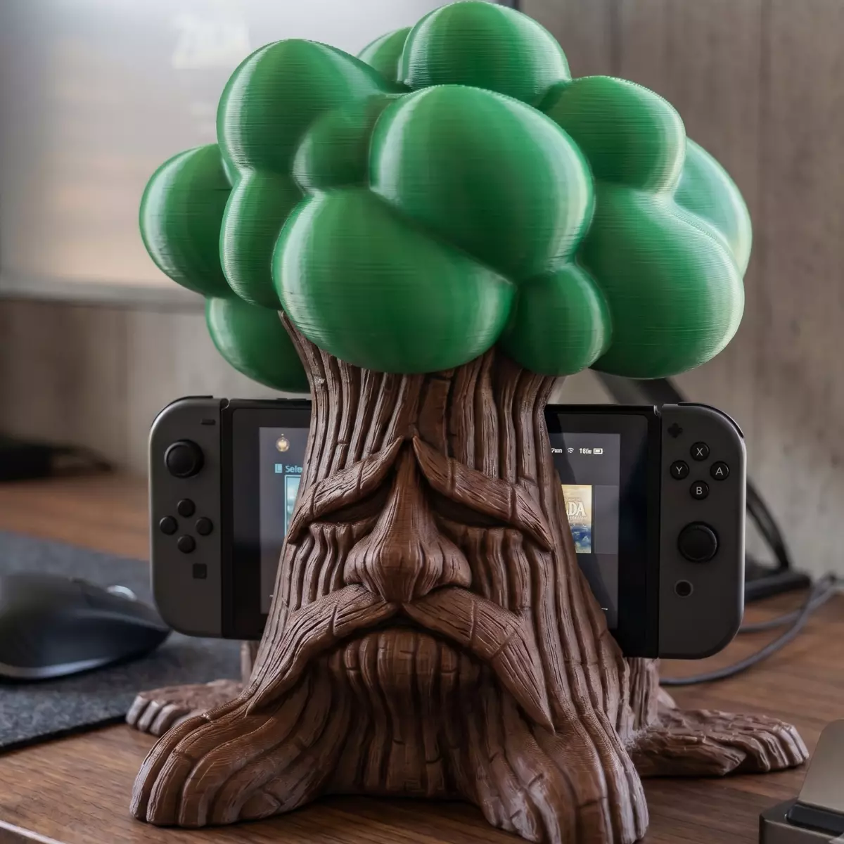 Deku Tree Nintendo Switch Stand Holder Support 3D print model