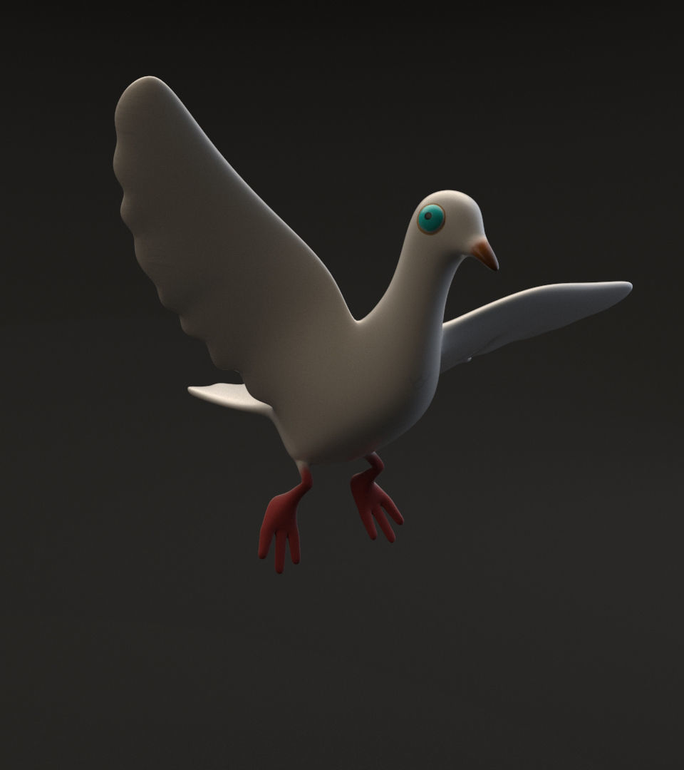 Jesus - dove - graal  3D model_8