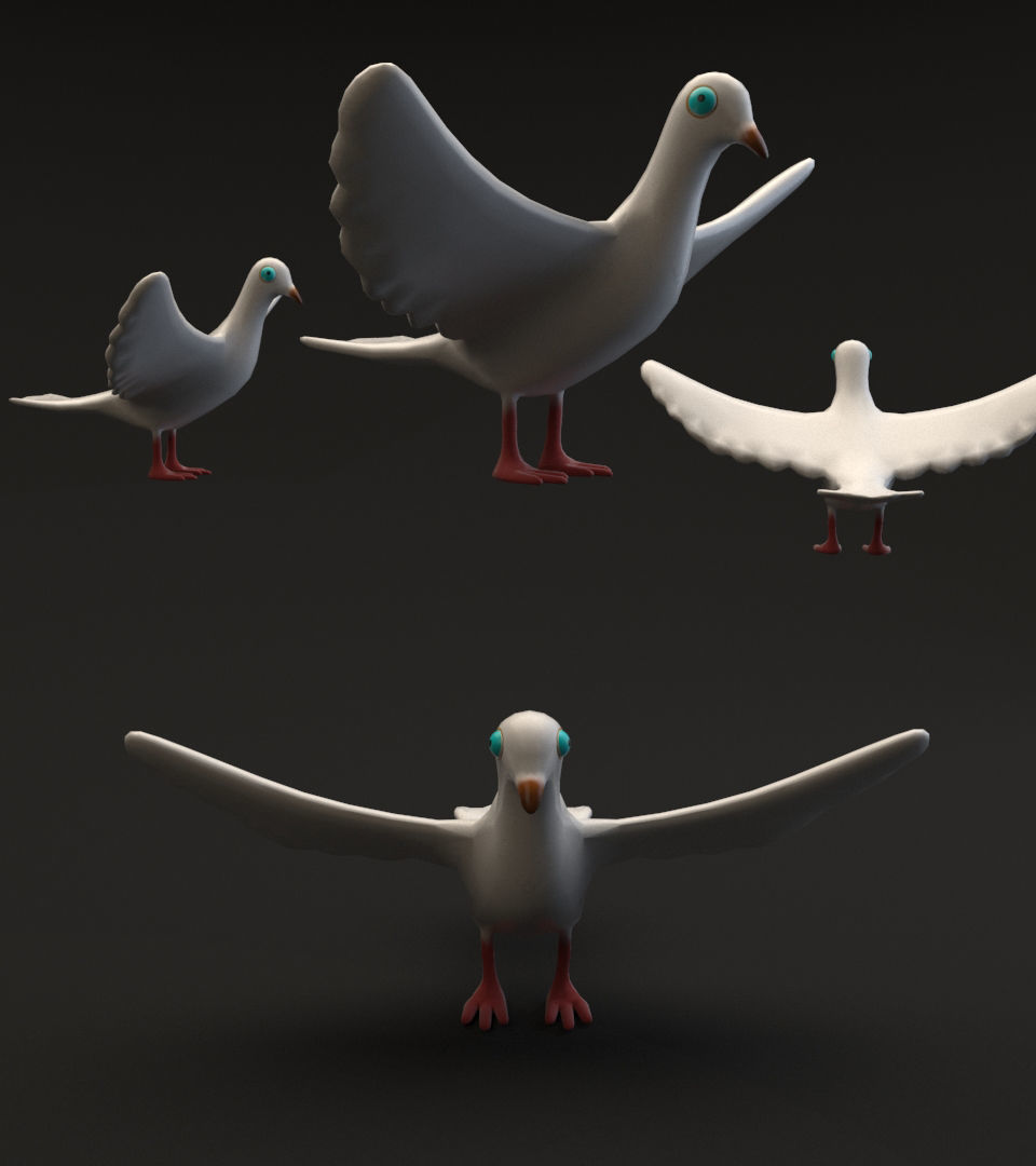 Jesus - dove - graal  3D model_7