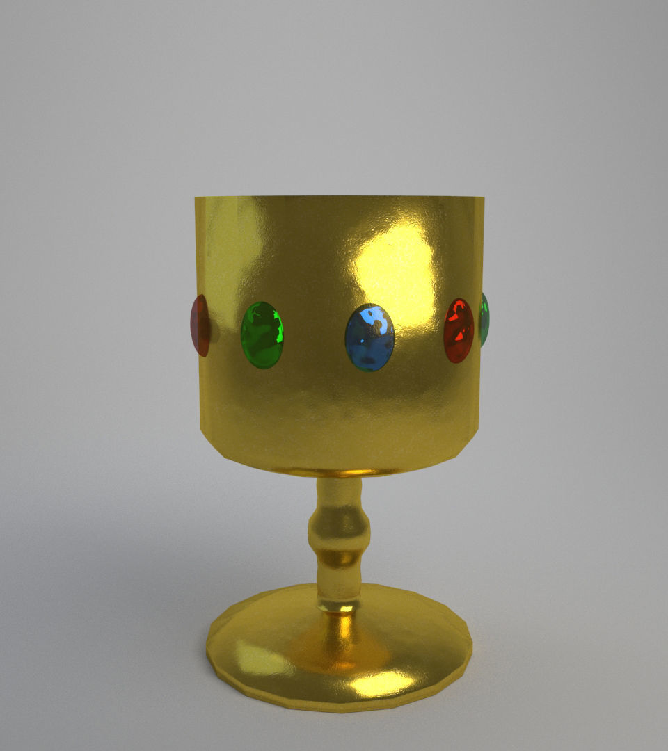 Jesus - dove - graal  3D model_9