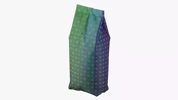 Coffee Bag Mockup 15 3D model 4