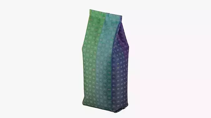 Coffee Bag Mockup 16 3D model 4