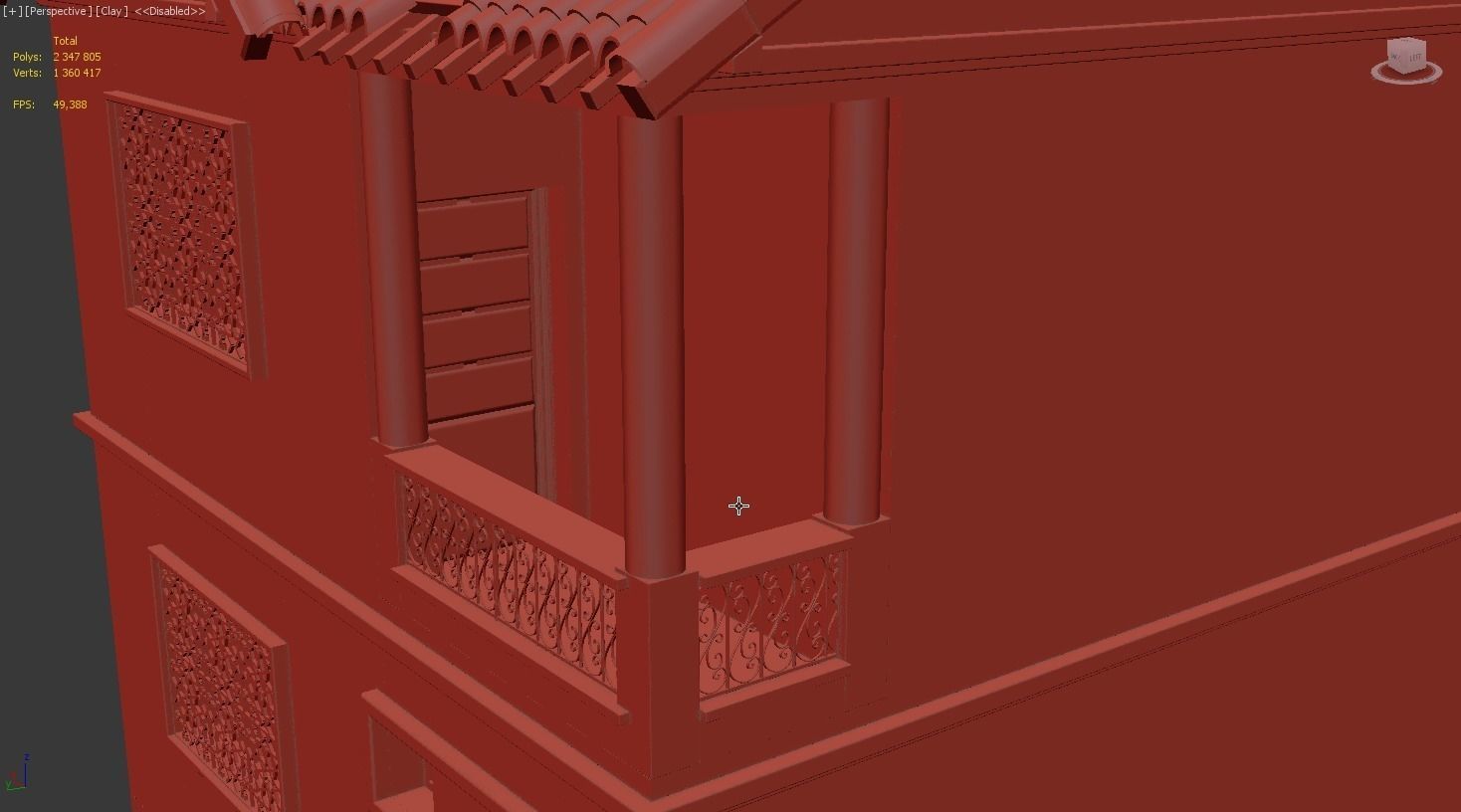 Abandoned house Low-poly 3D model_8