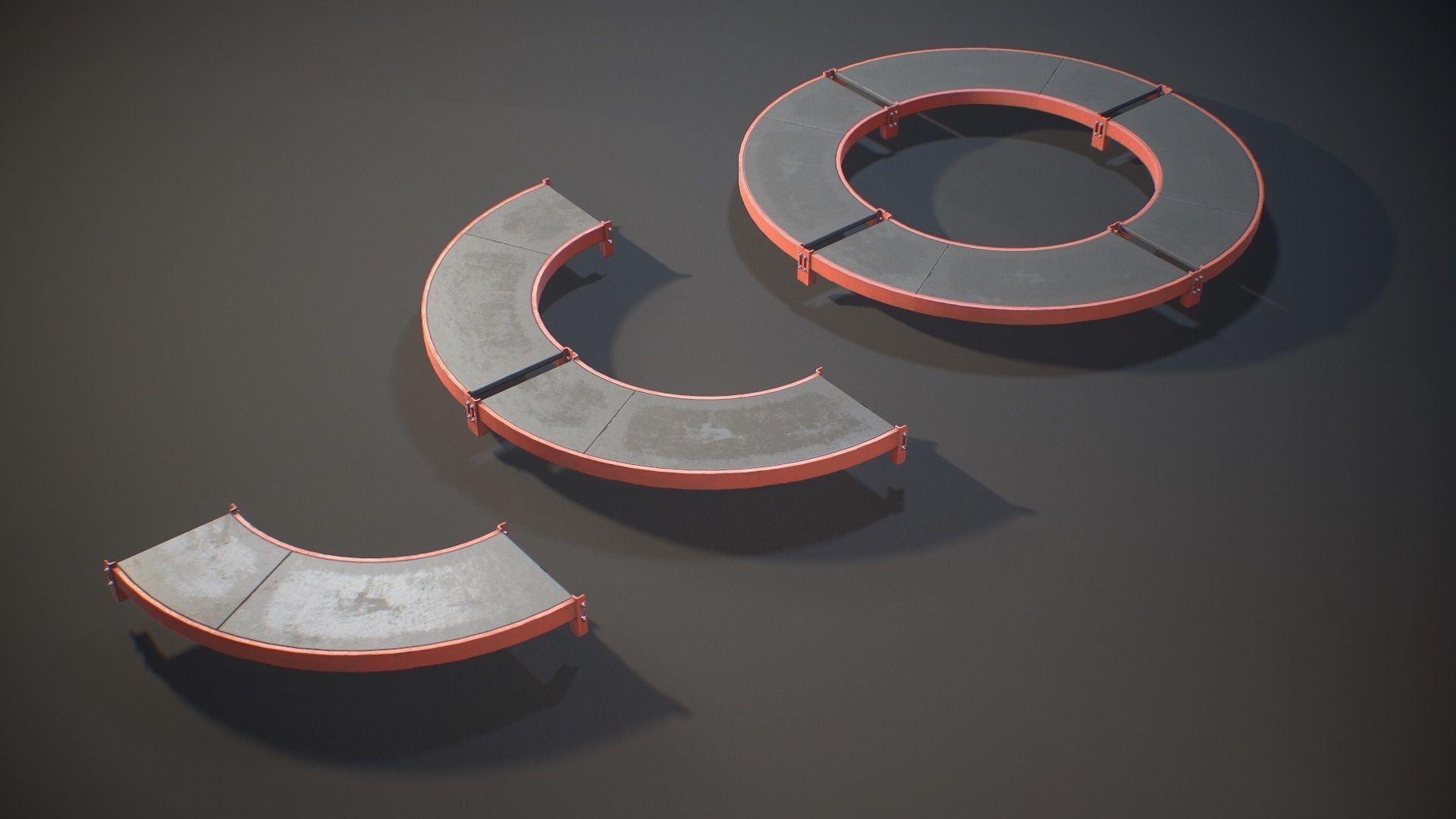 Storage Rack Collection - Modular Game ready props Low-poly 3D model_20