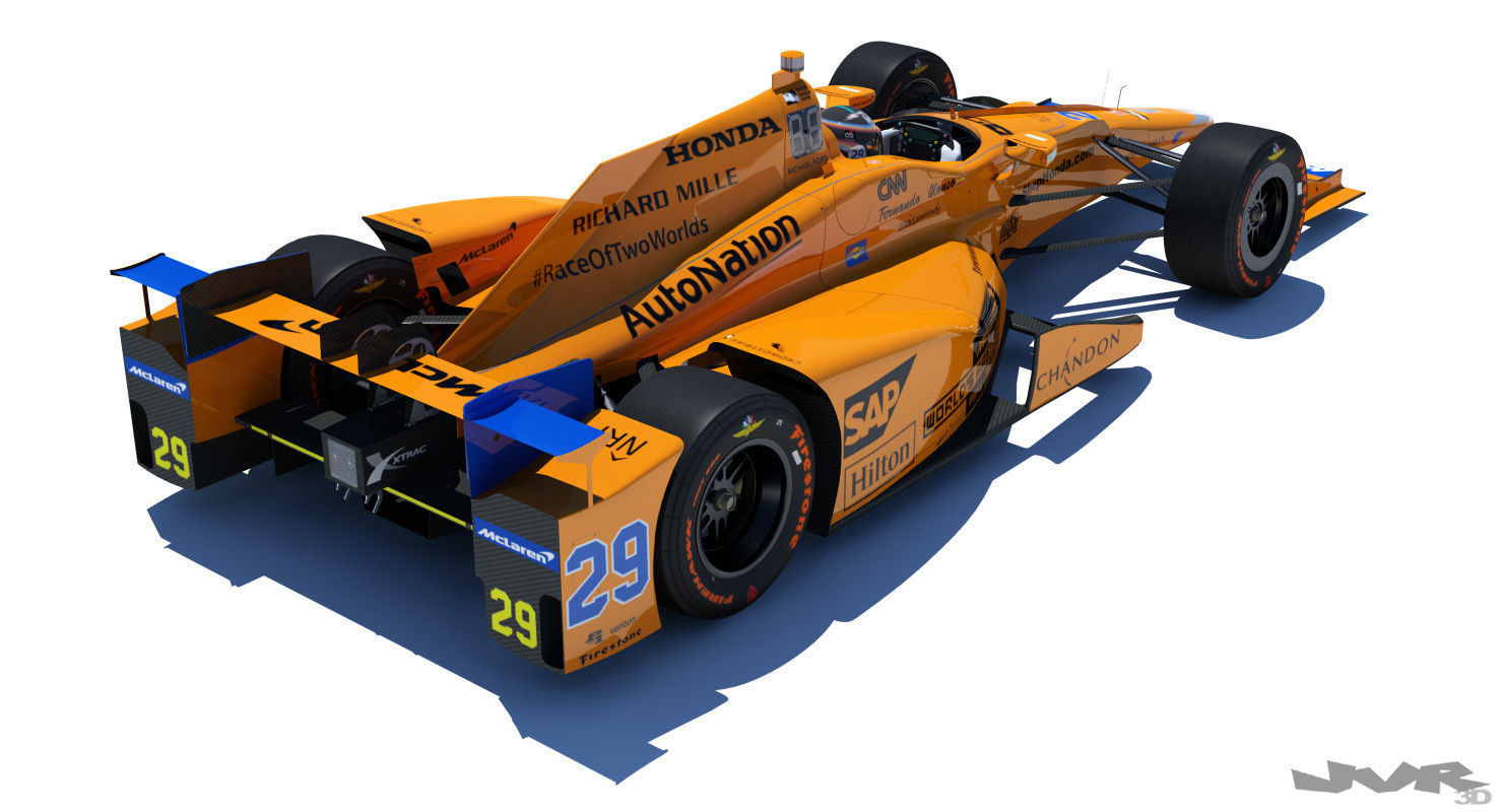 Indycar Alonso 2017 3D model_2