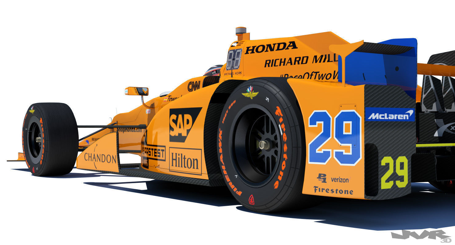 Indycar Alonso 2017 3D model_8