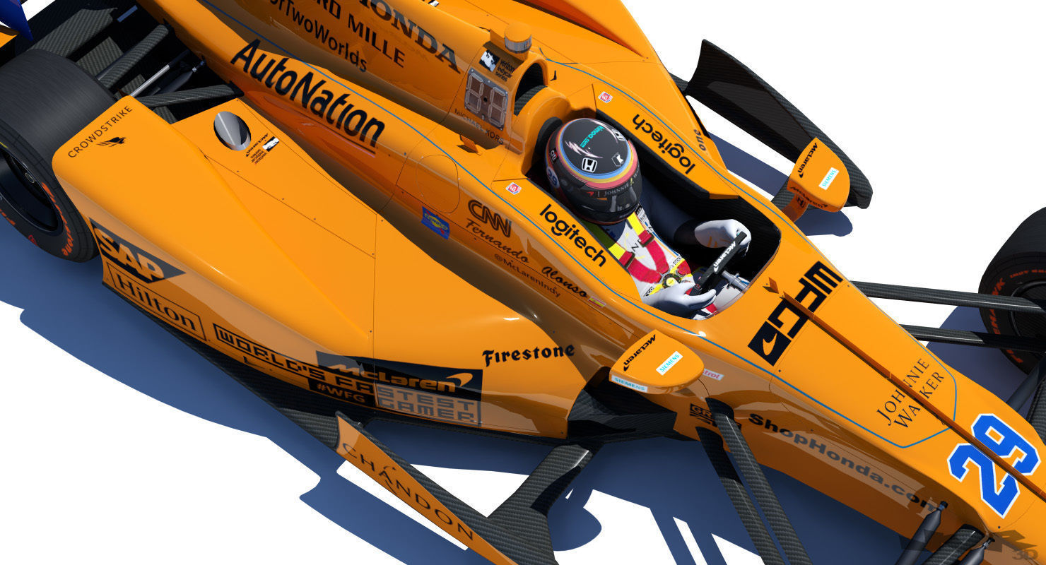 Indycar Alonso 2017 3D model_7