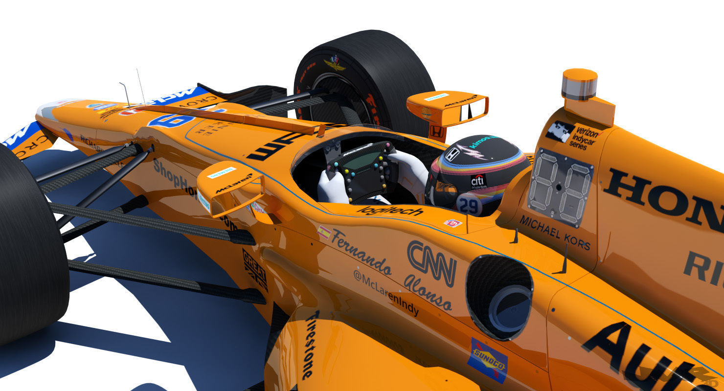 Indycar Alonso 2017 3D model_5