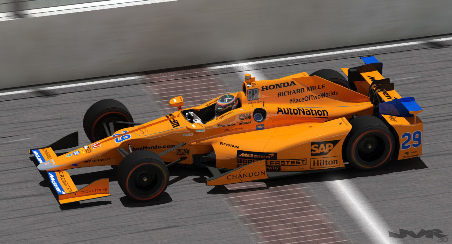 Indycar Alonso 2017 3D model_1