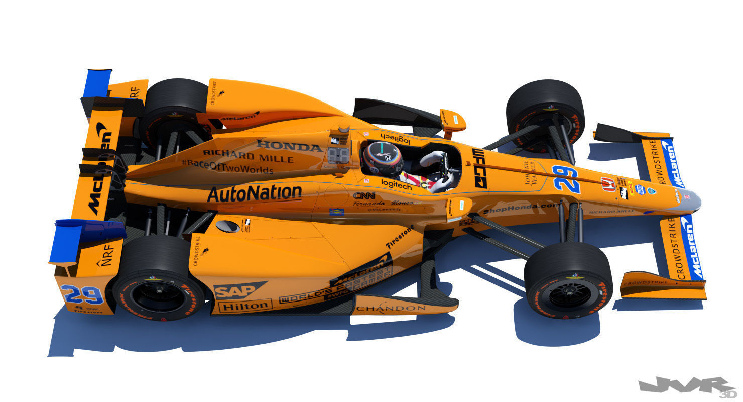 Indycar Alonso 2017 3D model_4
