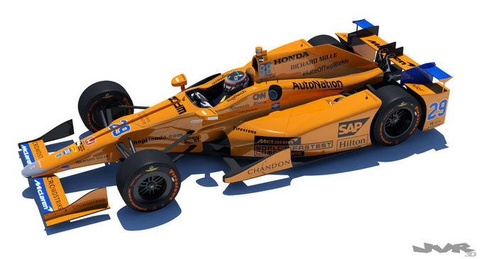 Indycar Alonso 2017 3D model