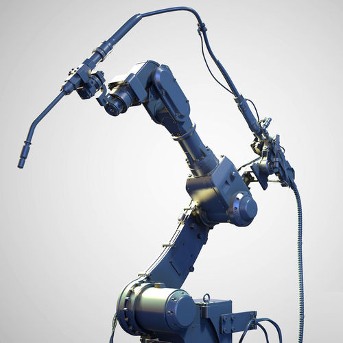 Industrial Welding Arm Hires 3D model