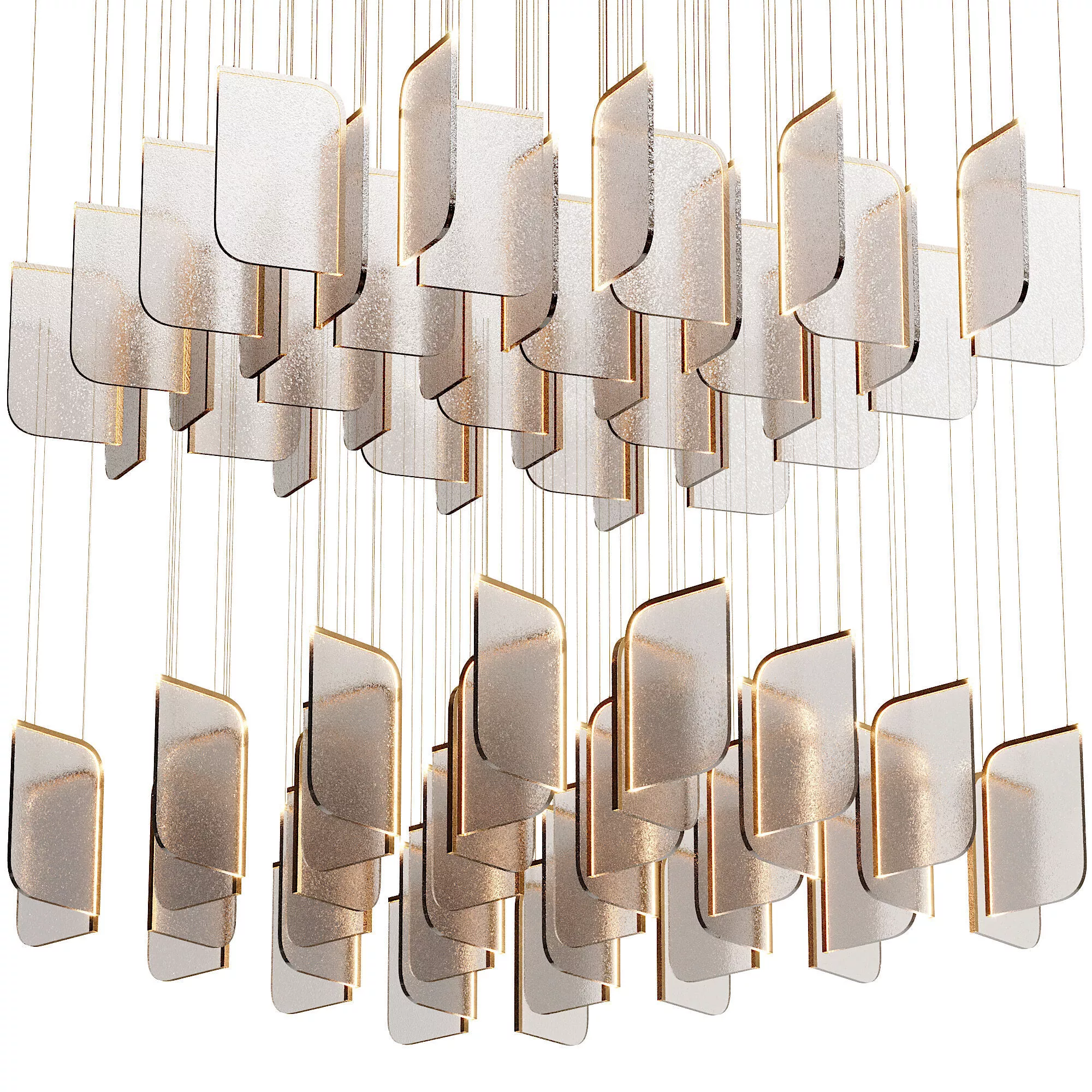 Grid Drifting Lights 3D model