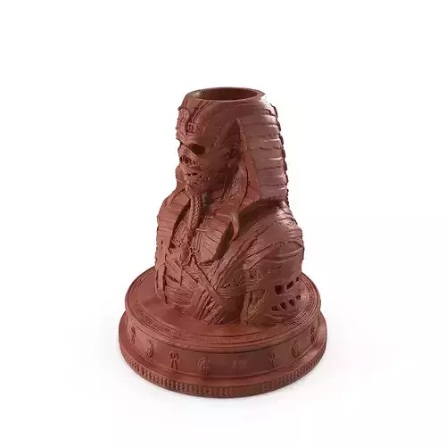 Print Ready Mummy Pharaoh Candle Holder 017