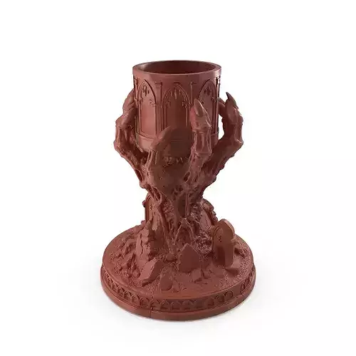 Print Ready Zombie Hand Candle Holder 015