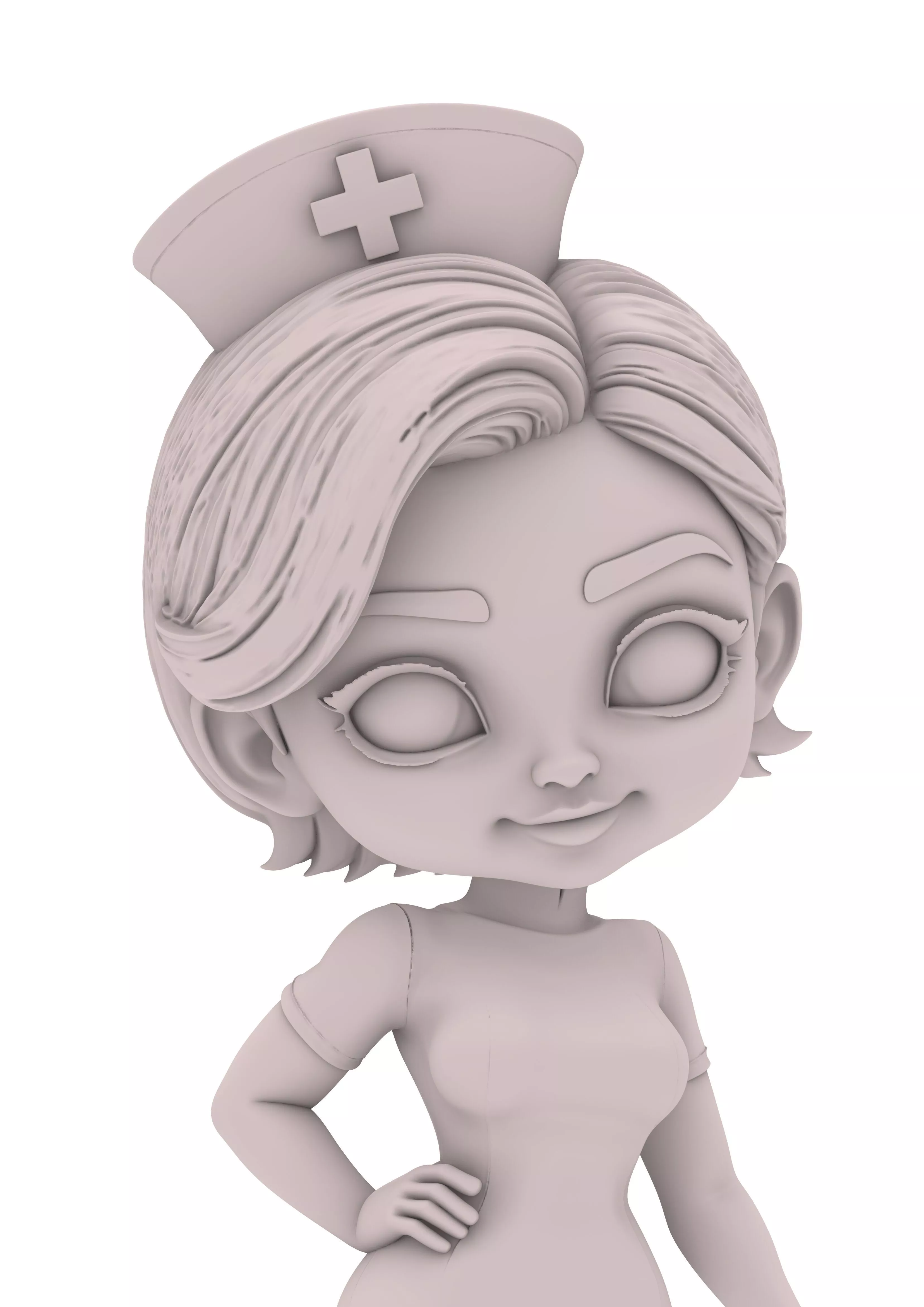 Lady Demon Girl Chica Monster chibi 3D print model