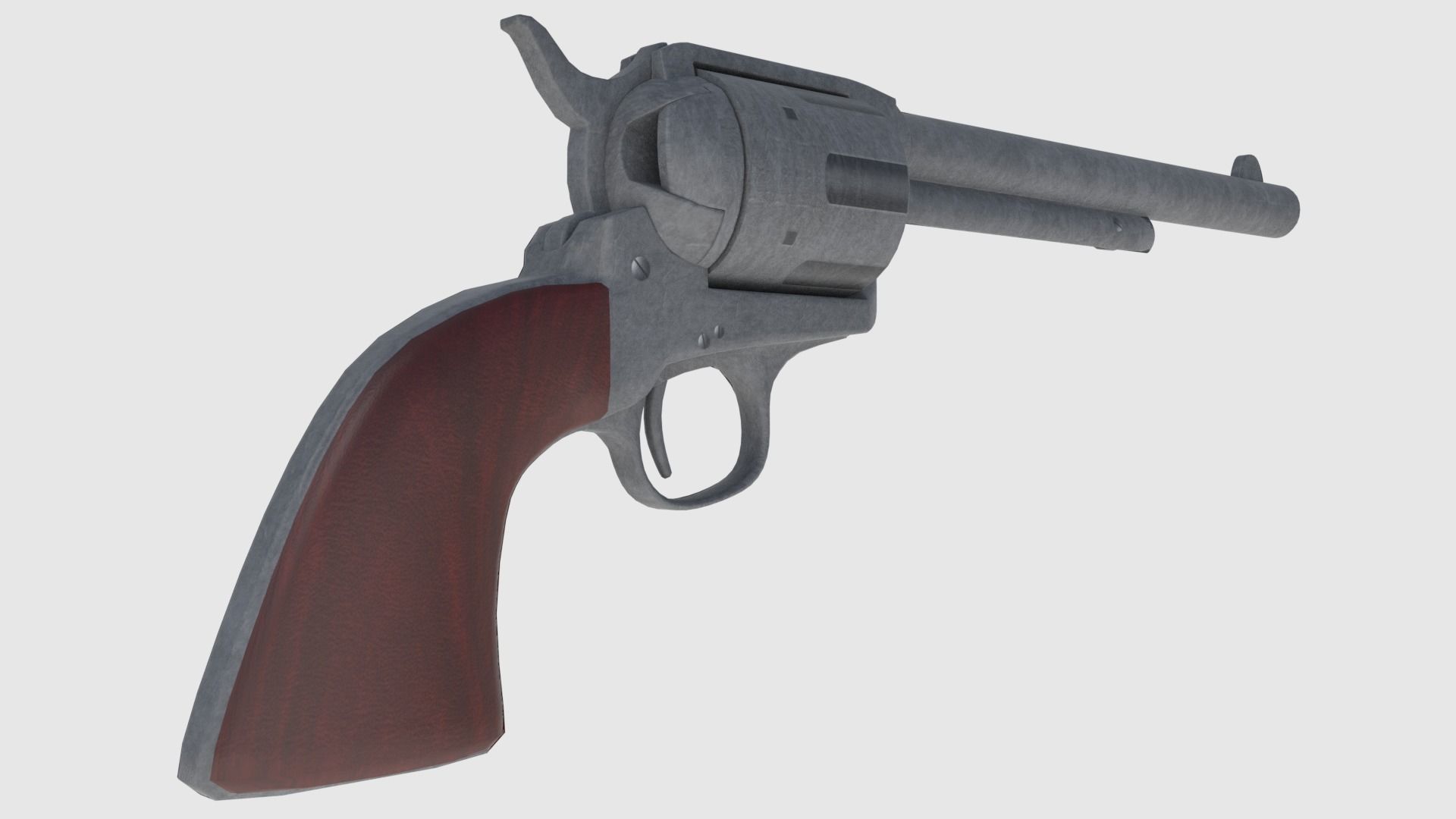 Colt 45 Revolver -- Game Ready Low-poly 3D model_1