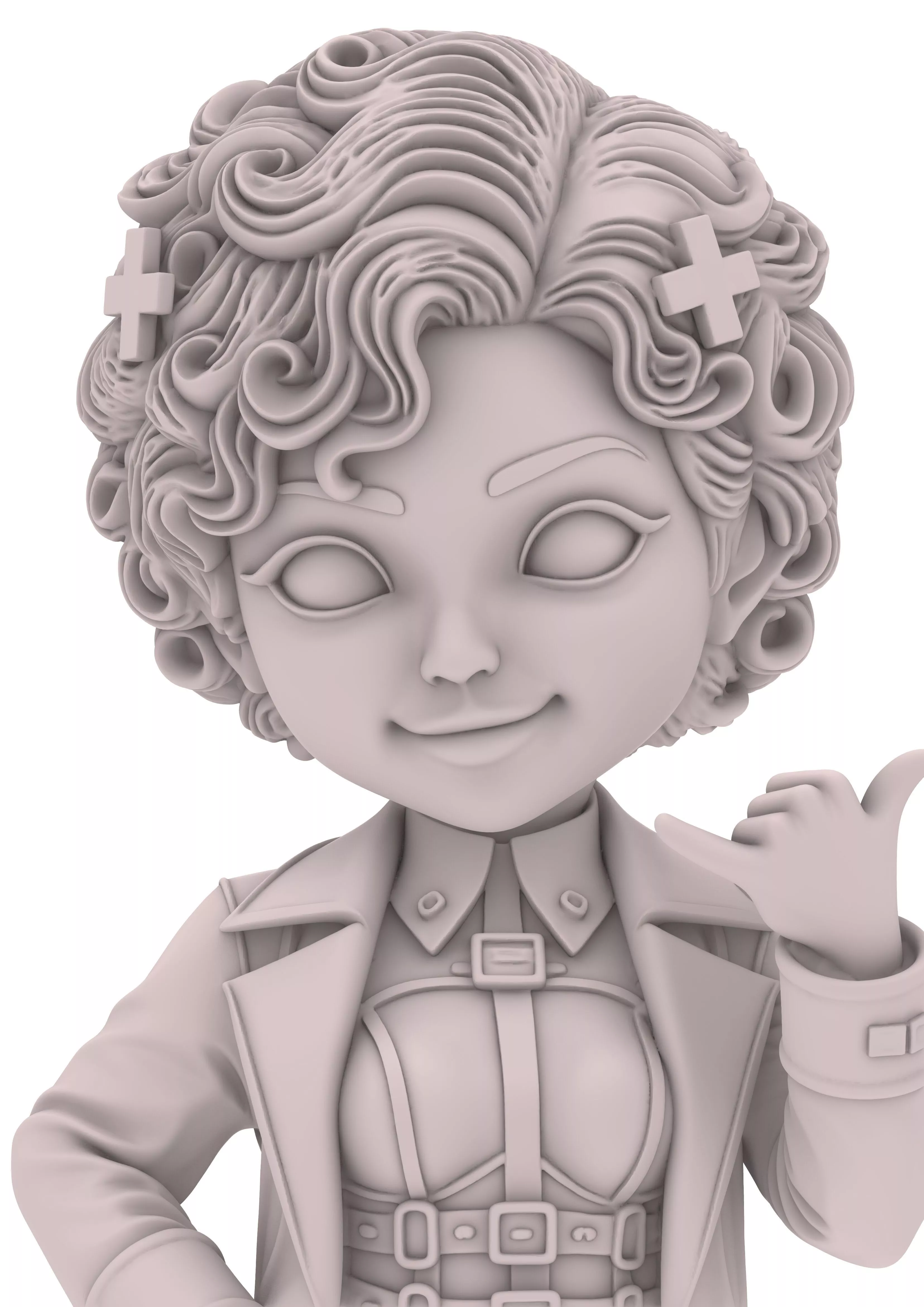Lady Demon Girl Chica Monster chibi 3D print model