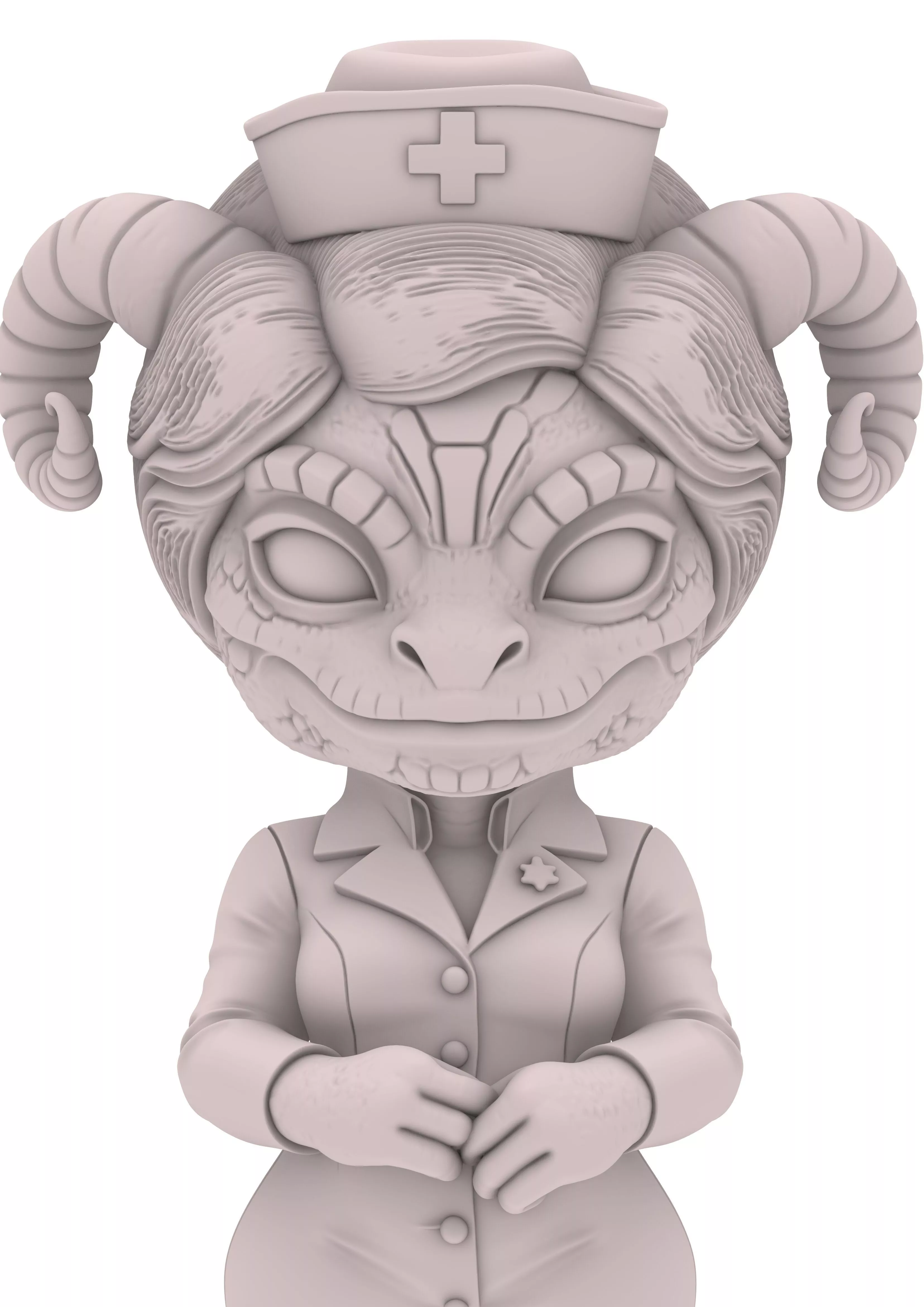 Lady Demon Girl Chica Monster chibi 3D print model