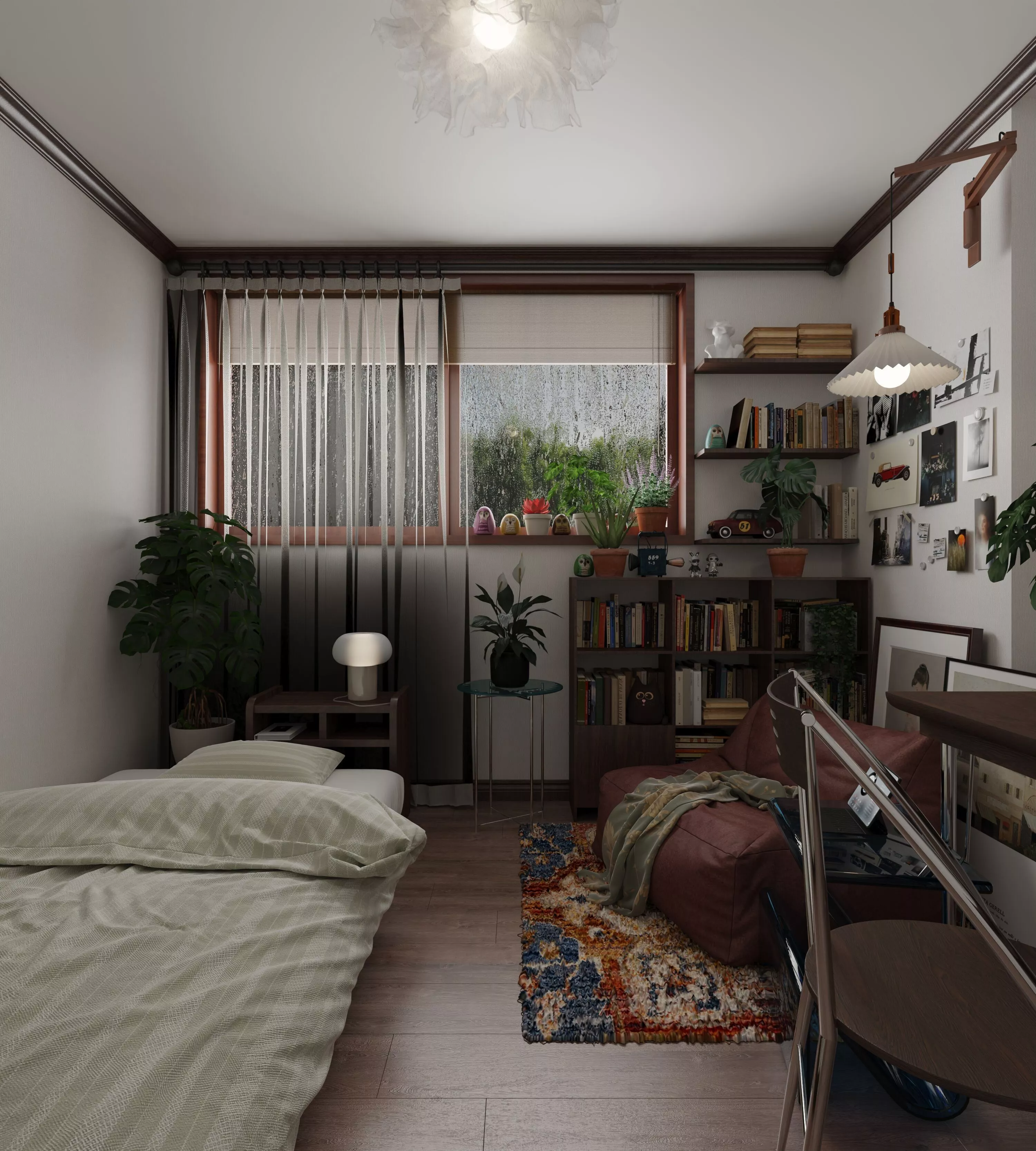 Bedroom interior scenes 3D model