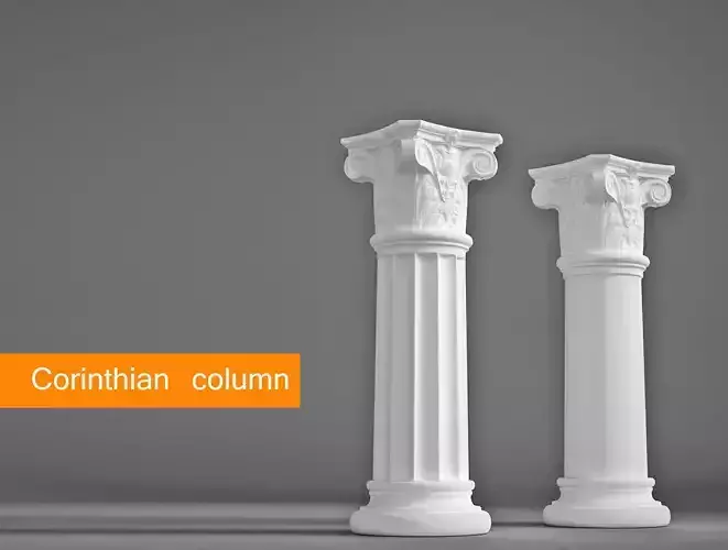 Corinthian column 3D model