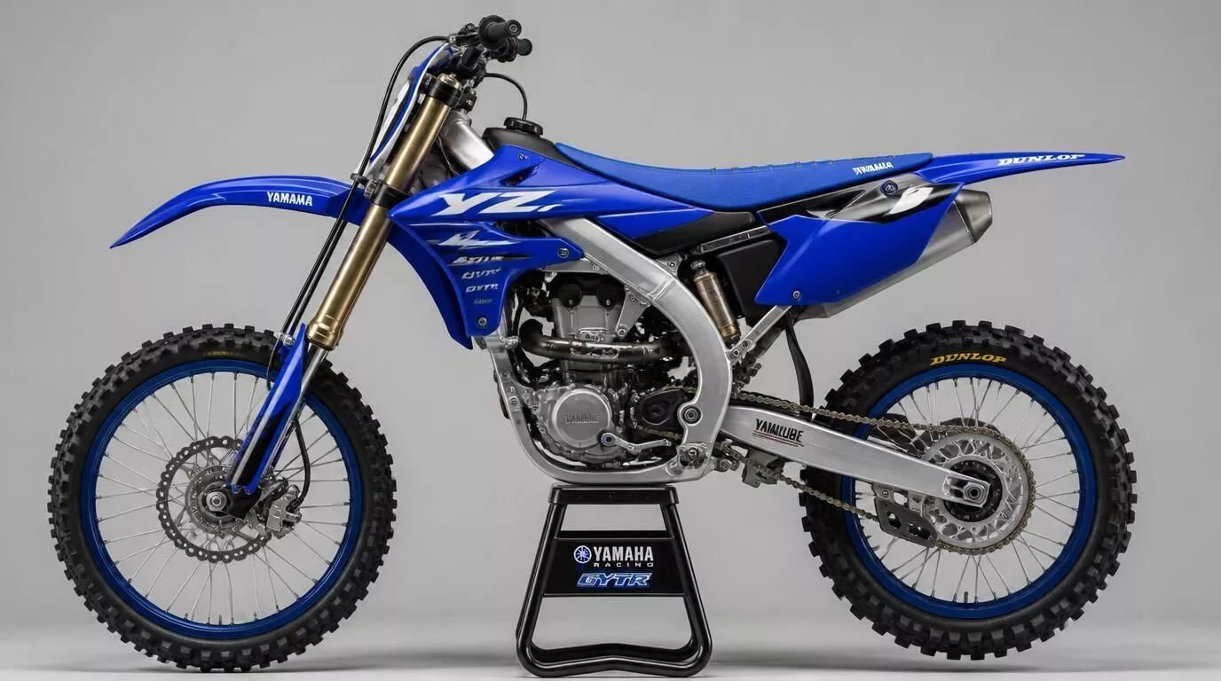 Blue Off-Road Dirt Bike 3D Model Low-poly 3D model