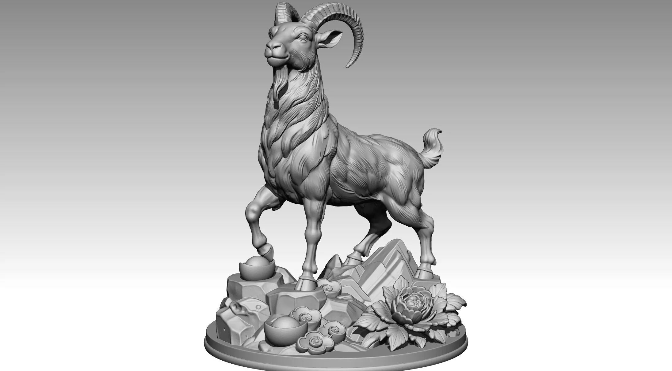GOAT for 3d print 3D print model